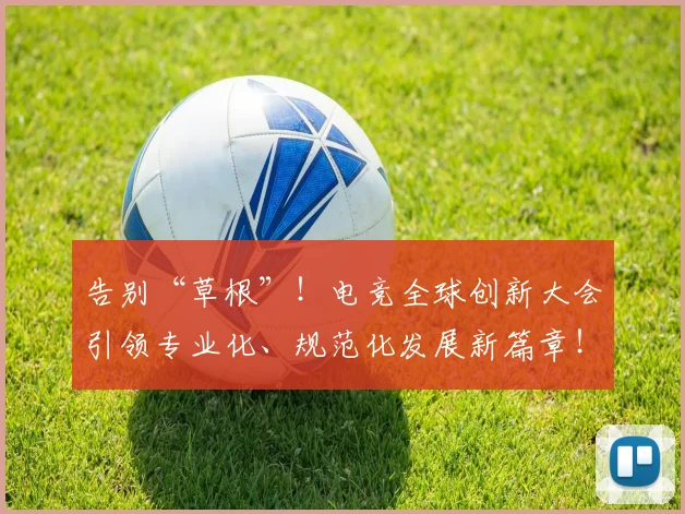 告别“草根”!电竞全球创新大会引领专业化、规范化发展新篇章!